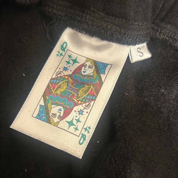 QUEEN OF SPARKLES Black Shorts with Silver Stud Detailing S - Picture 5 of 6